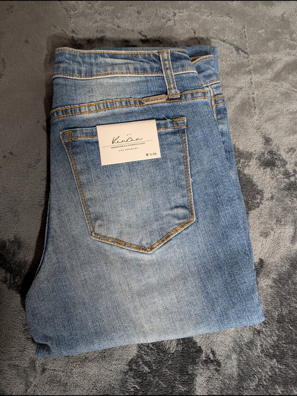 KanCan Women's Light Blue Skinny Jeans - Washed Denim